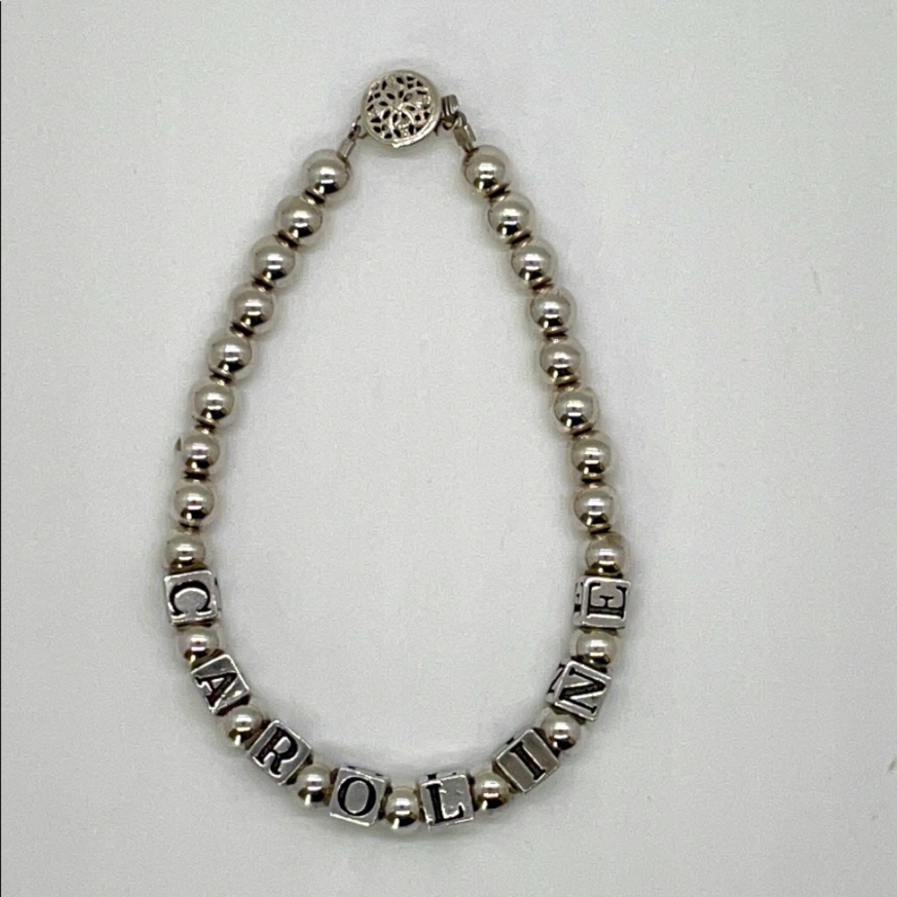 Sterling Silver “Caroline” Name Bracelet